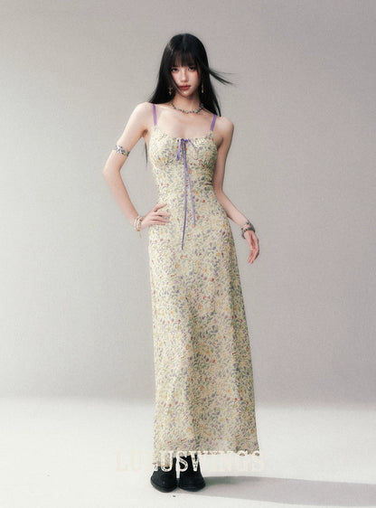 Iris Print Viscose Maxi