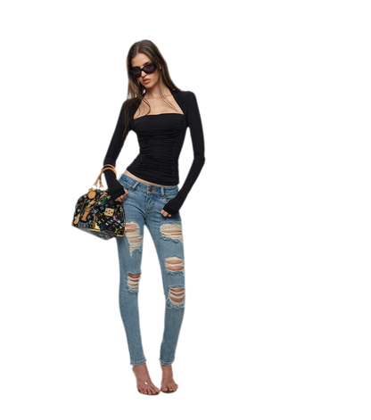 Low Rise Skinny Jeans