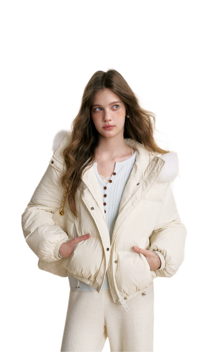 Puffer Hooded Down Jacket