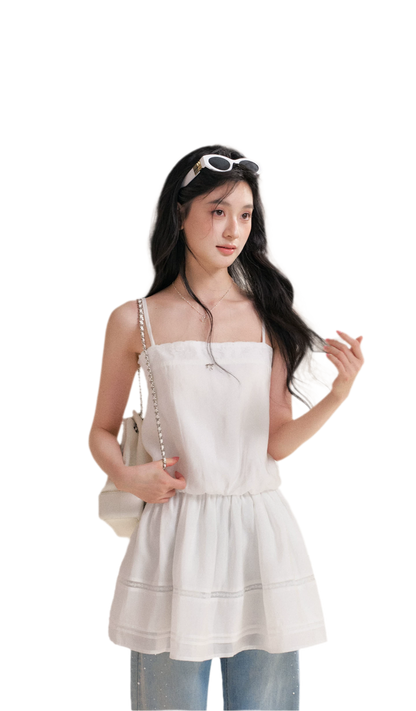 Soft Tencel Lace Dress &amp; Cardigan Set