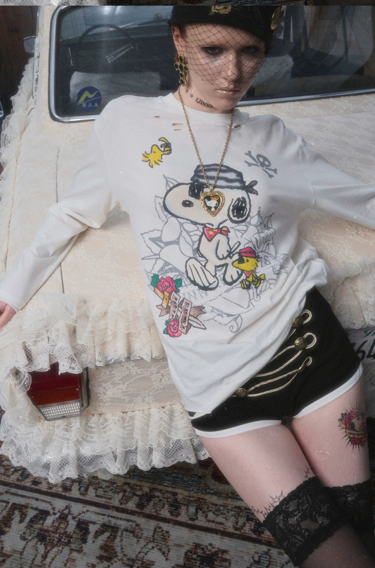 Vintage Washed Print T-Shirt