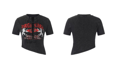 Punk Grunge Washed T-shirt