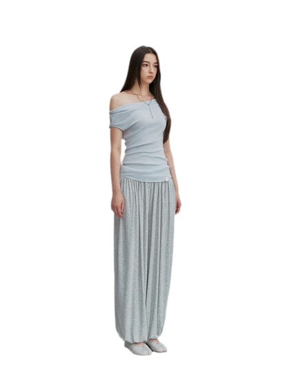 Draped Lantern Pants