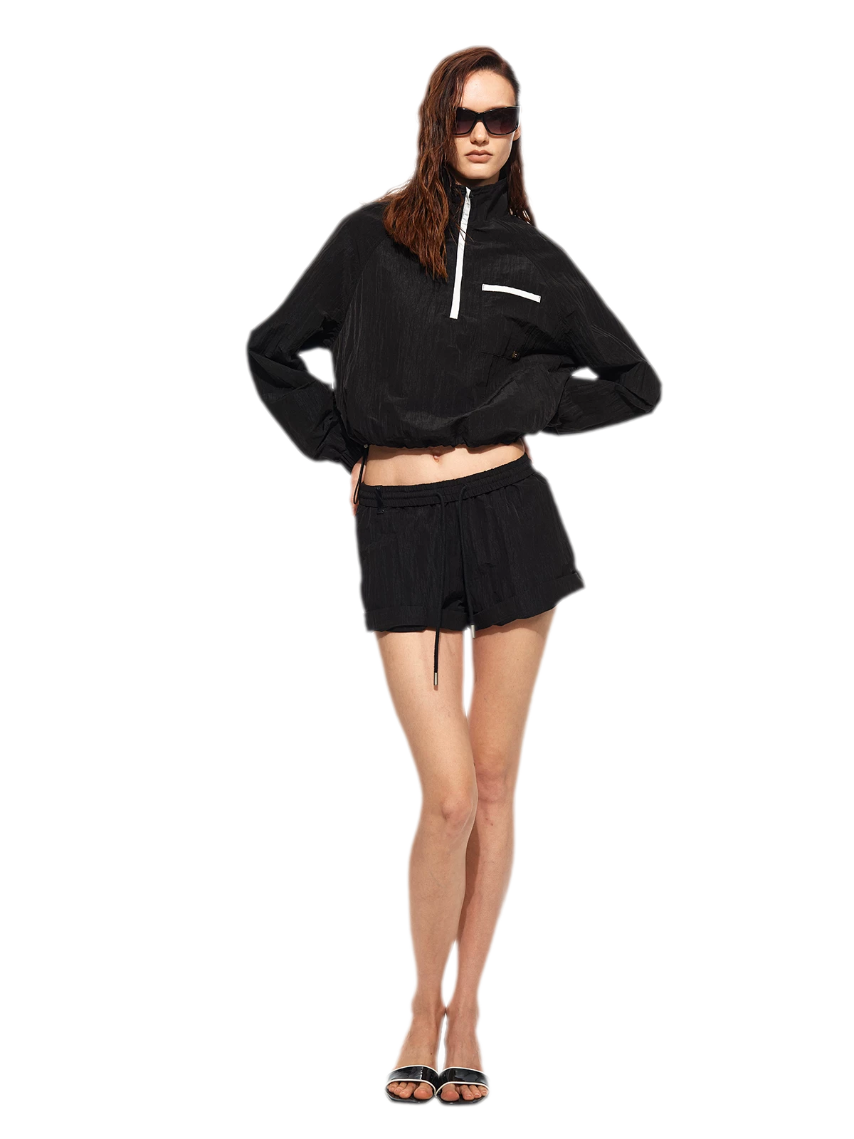 Sun-Protective Raglan Shorts Set
