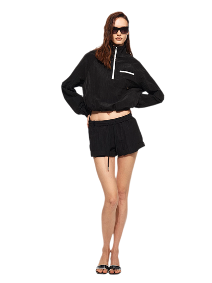 Sun-Protective Raglan Shorts Set