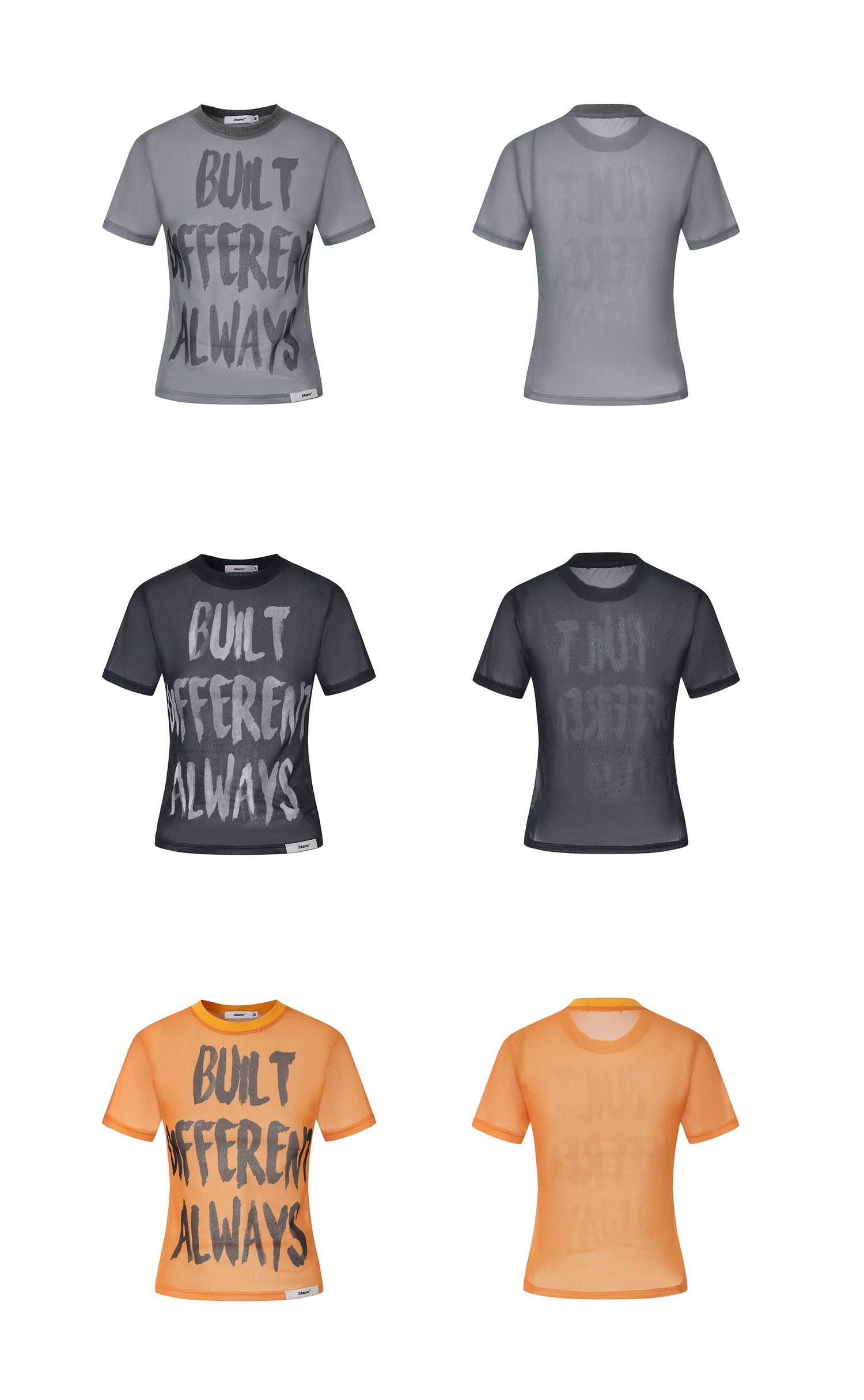 Street Style Breathable Mesh T-shirt