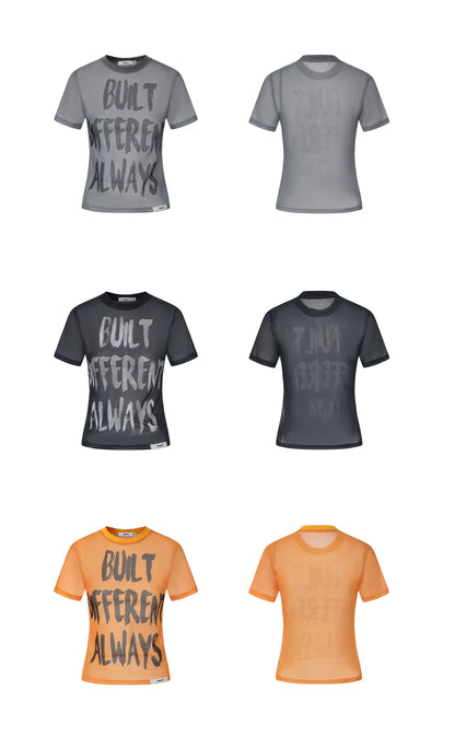 Street Style Breathable Mesh T-shirt