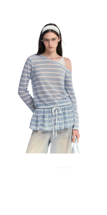 Lace Asymmetric Top