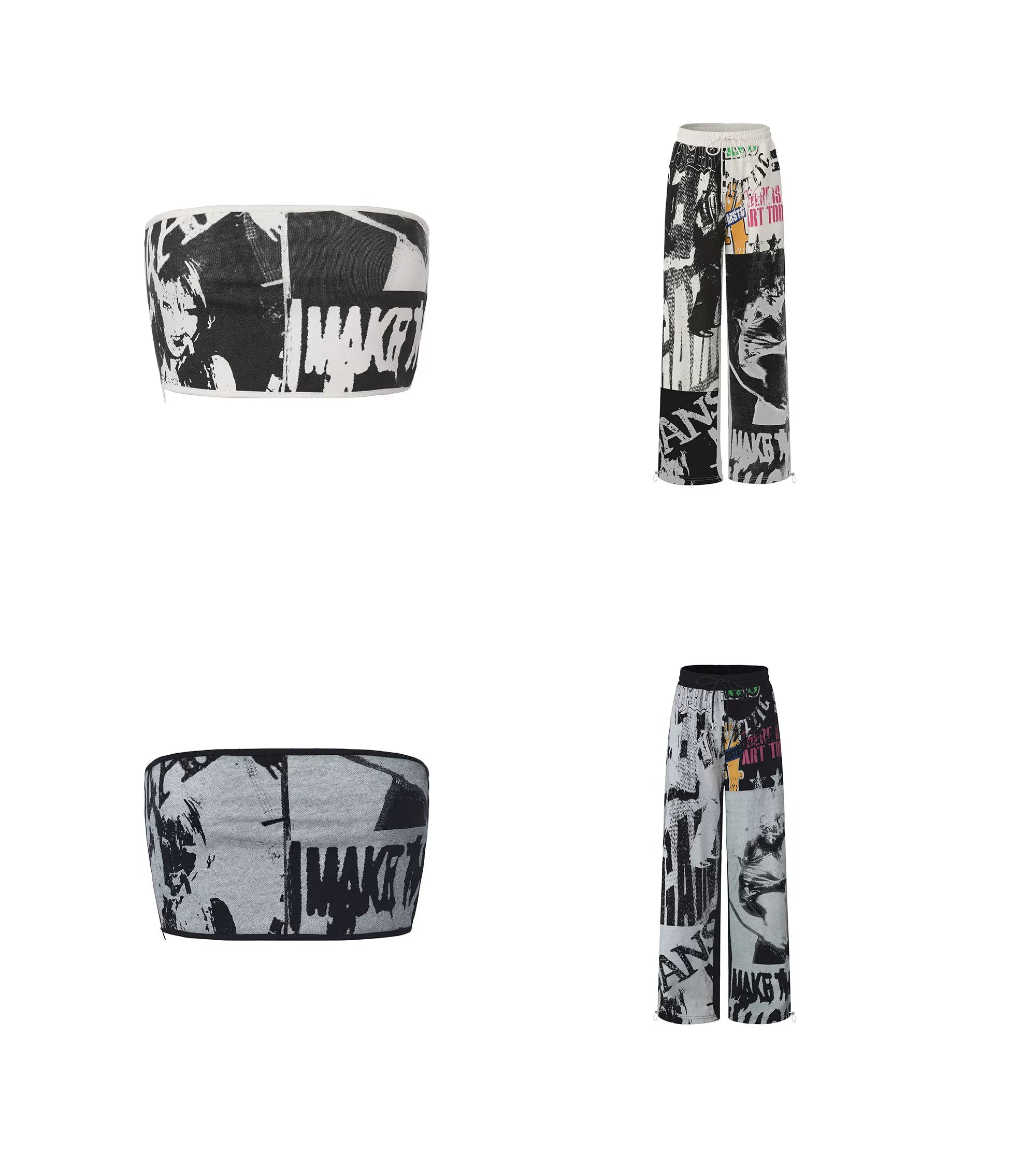 Lightweight Bandeau &amp; Pants Set