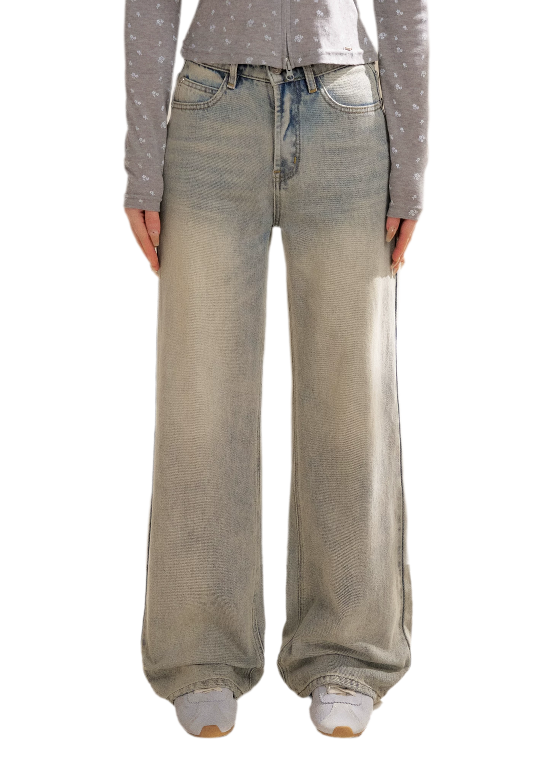 Rhinestone Logo Jeans