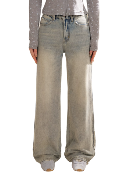 Rhinestone Logo Jeans