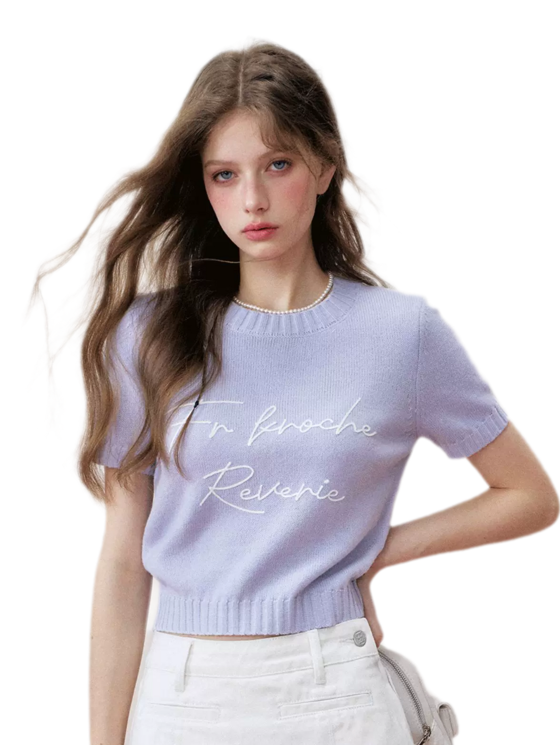 Colorblock Wool Knit Tee