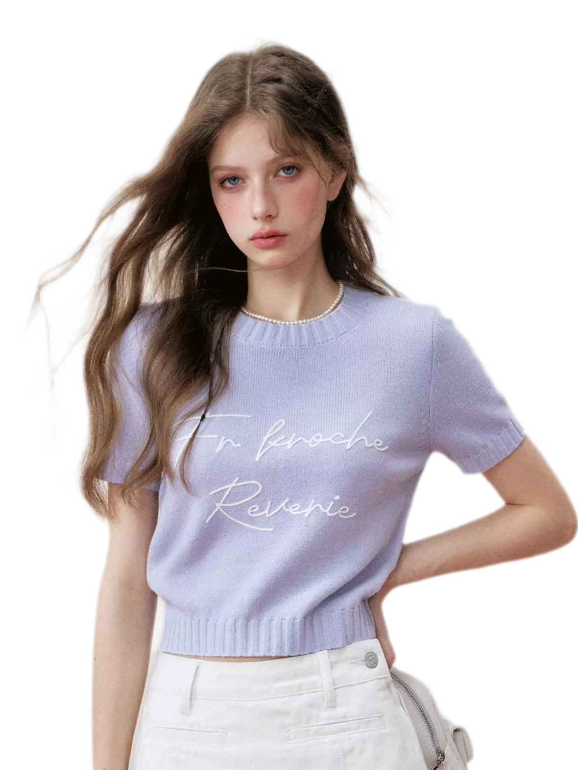 Colorblock Wool Knit Tee