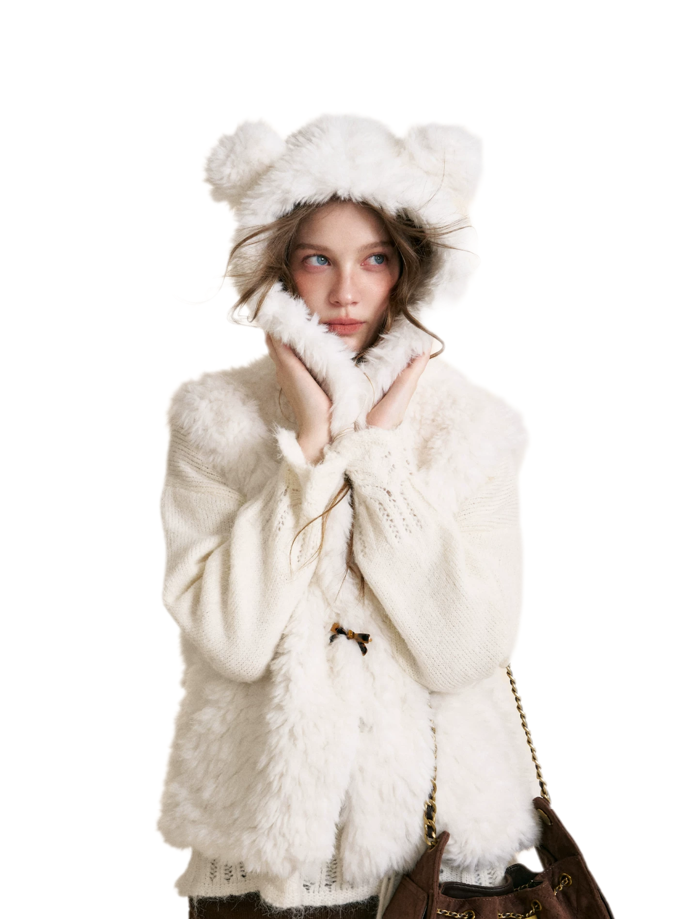 Bear Fleece Hooded Vest