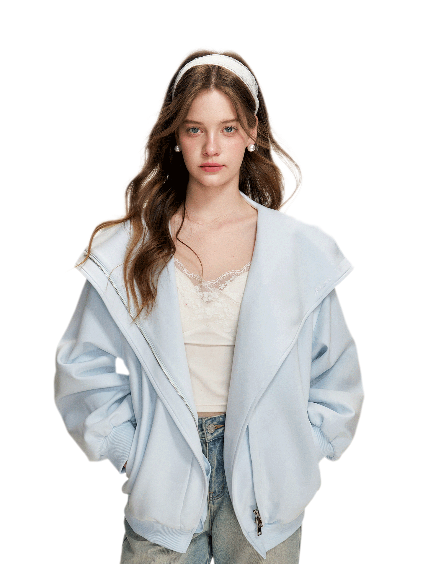 Blokette Hooded Zip Hoodie
