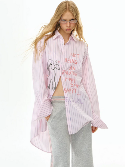 Printed Stripe Shirt