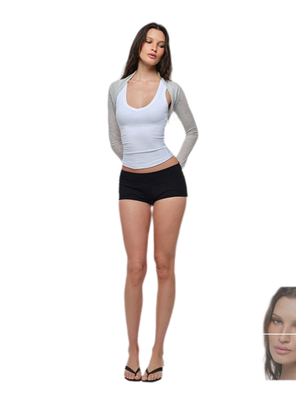 High-Stretch Slim Shorts