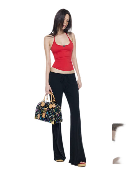 Low-Rise Flare Pants