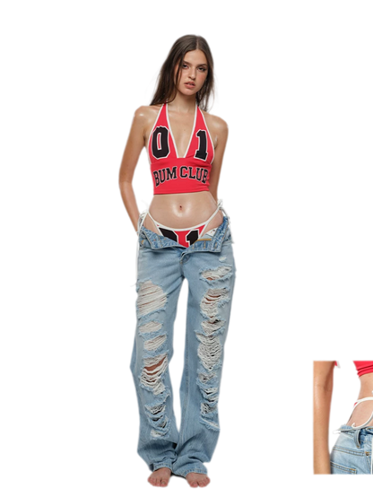Basketball Print Bikini Set