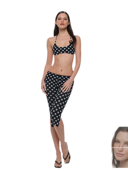 Polka Dot Bustier Pants
