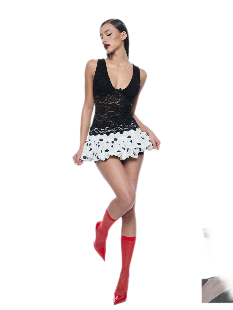 Lace Sequin Slim Tank