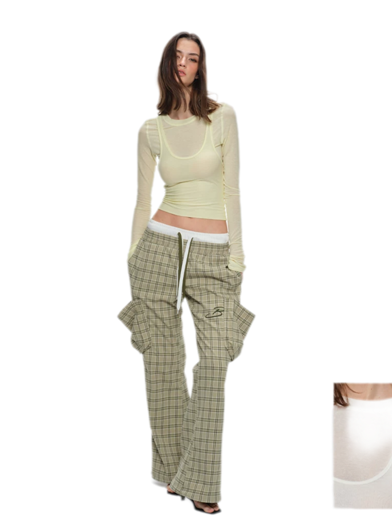 Sheer Layered Long Sleeve Tee