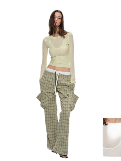 Sheer Layered Long Sleeve Tee