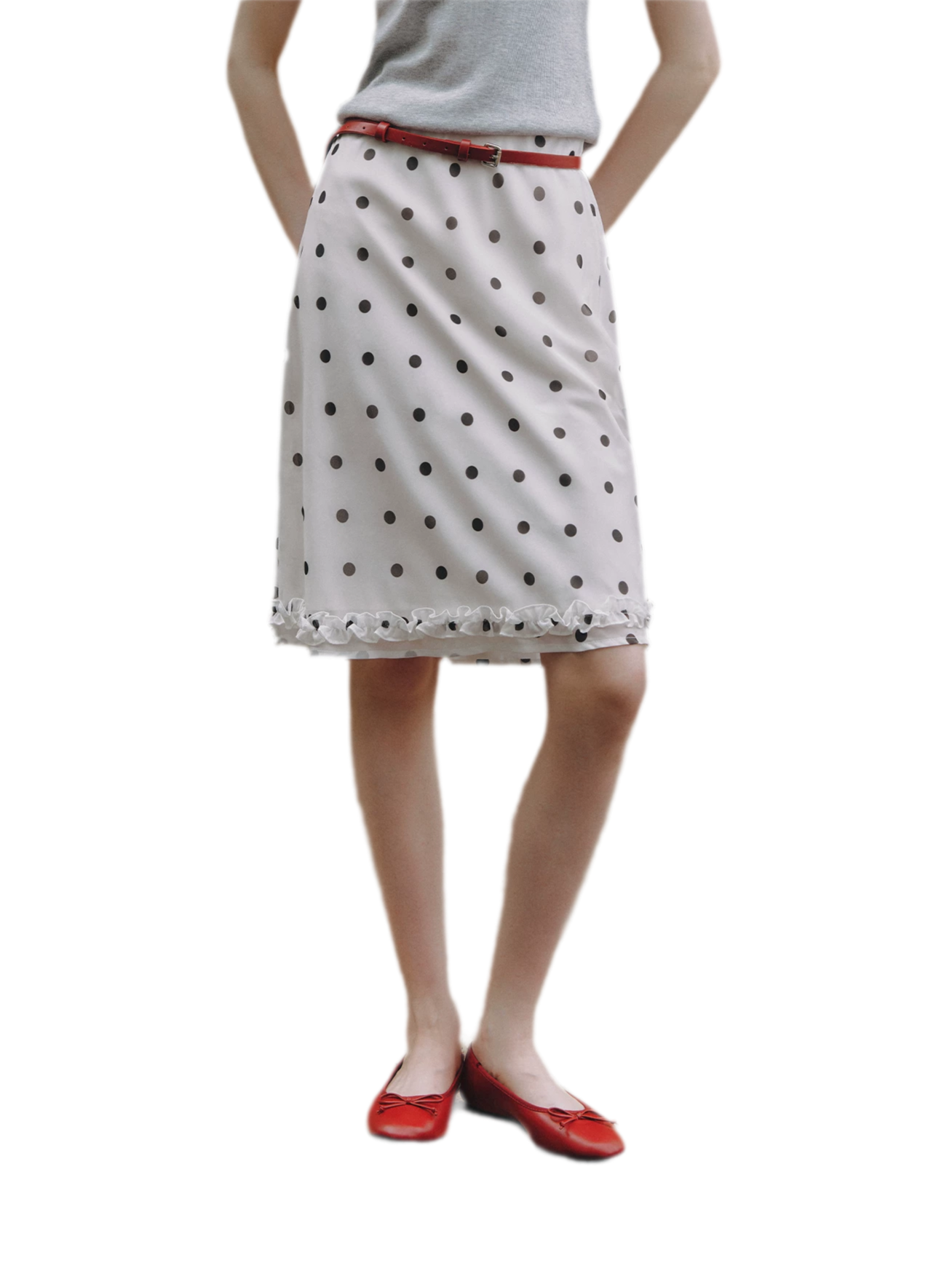 Polka Dot Ruffle Skirt