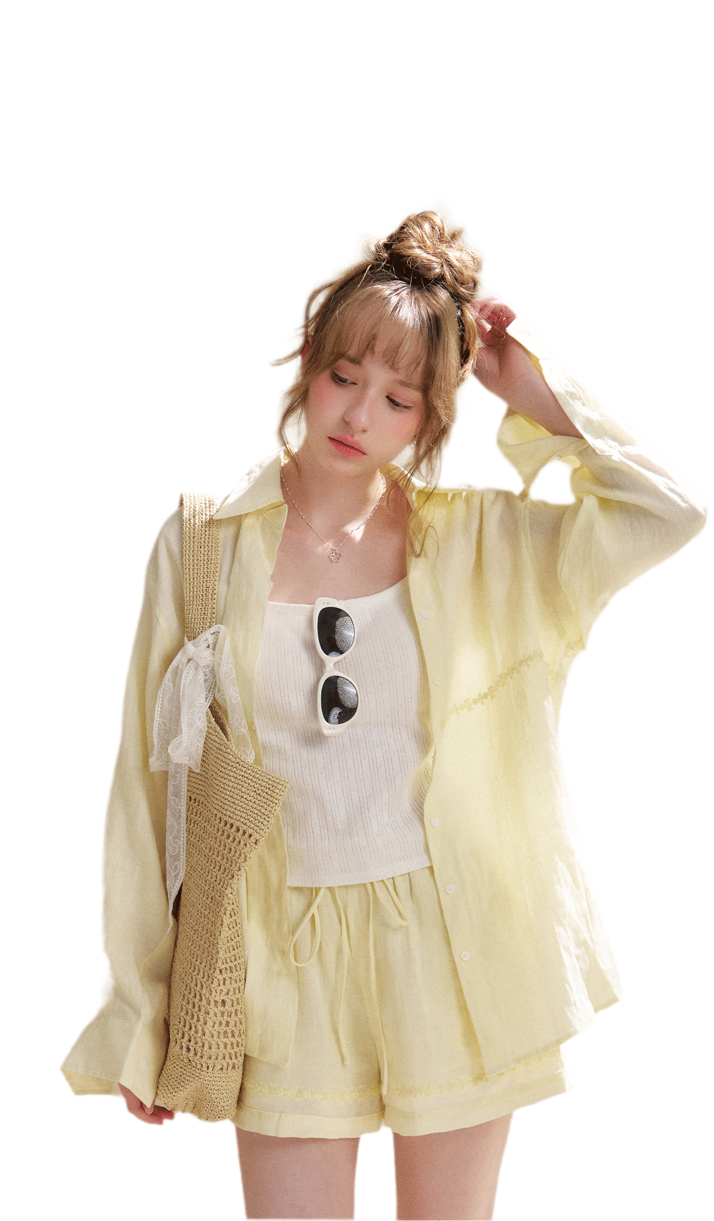 Tencel Linen Beaded Set