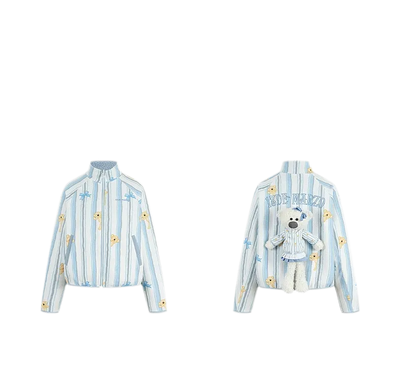 Printed Fleece Raglan Jacket