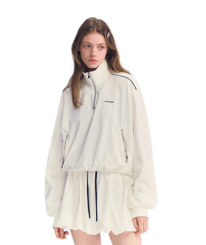 Half-Zip Drawstring Jacket
