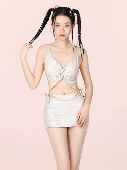 Strappy Cutout Bikini Set