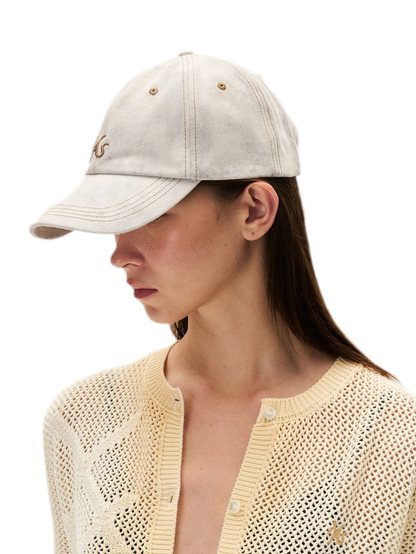 Washed Denim Baseball Cap