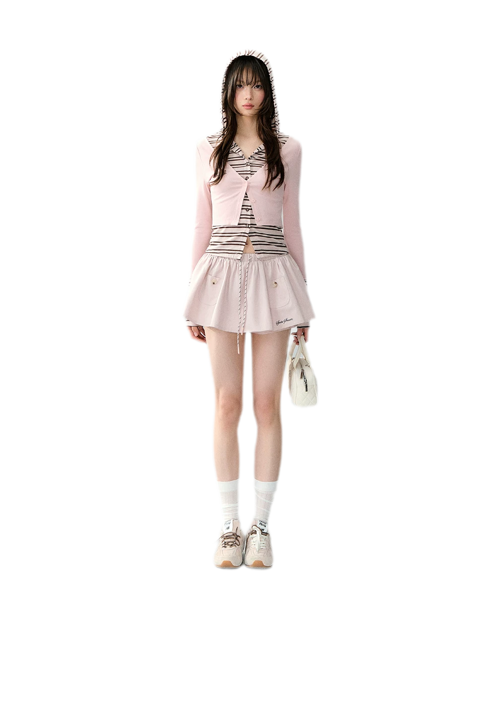 Cotton Lyocell Pocket Skirt