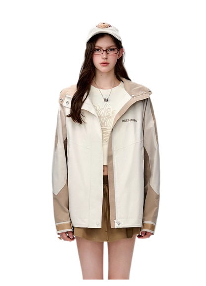 Colorblock Bear Windbreaker