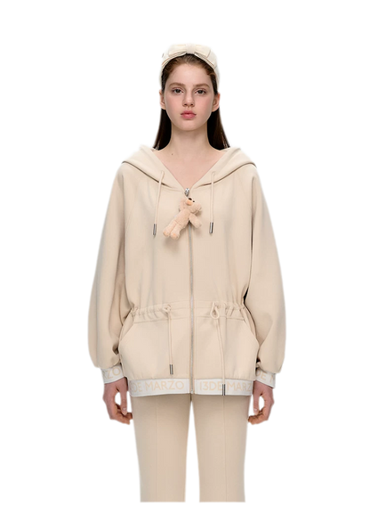 Logo Hooded Zip Jacket