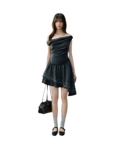 Asymmetric One-Shoulder Dress