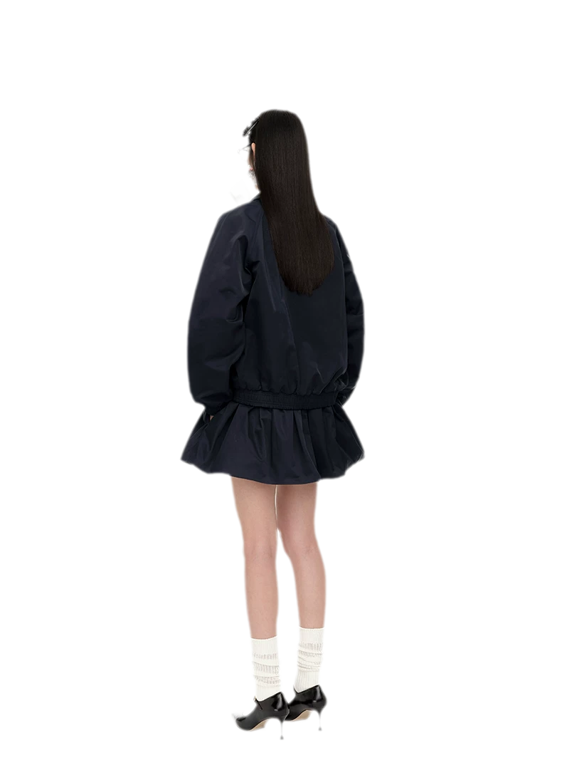 Pointed Collar Track Jacket
