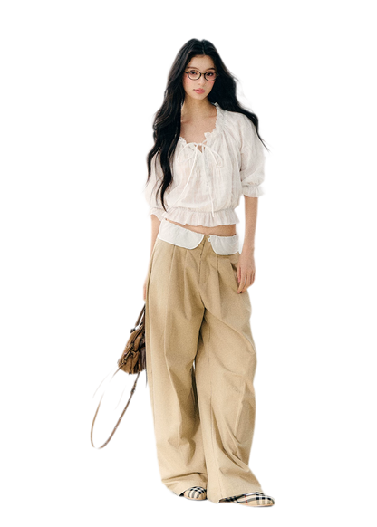 Korean Relaxed Wide Pants