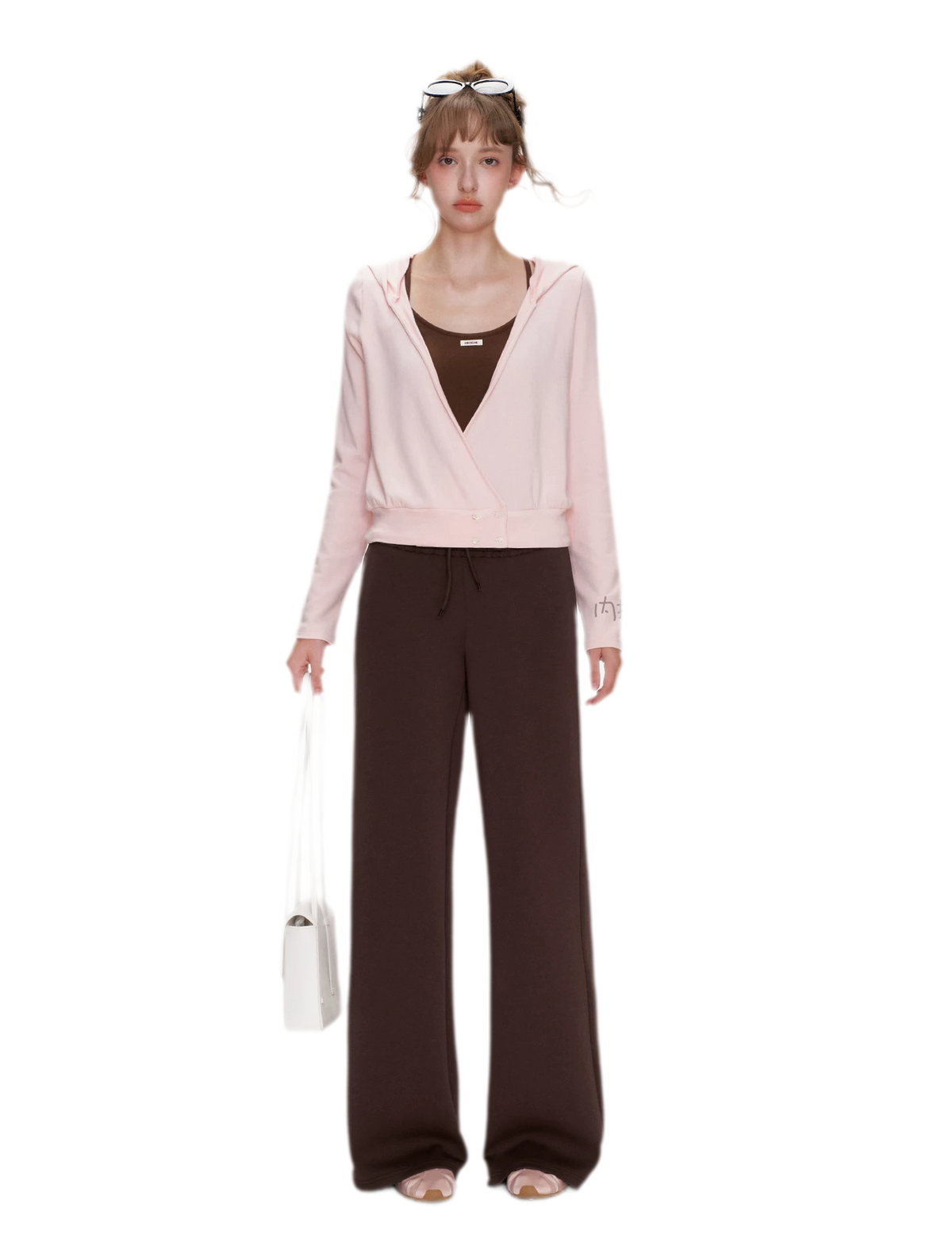 Wrap V-Neck Knitwear Set