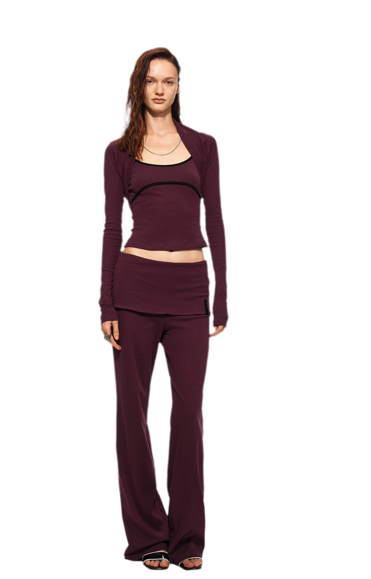 Contrast Cami Pants Set
