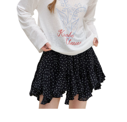 Hand-Drawn Floral Sun Protection Pullover
