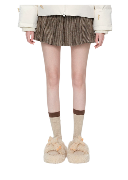 Furry Single-Strap Open-Toe Slippers