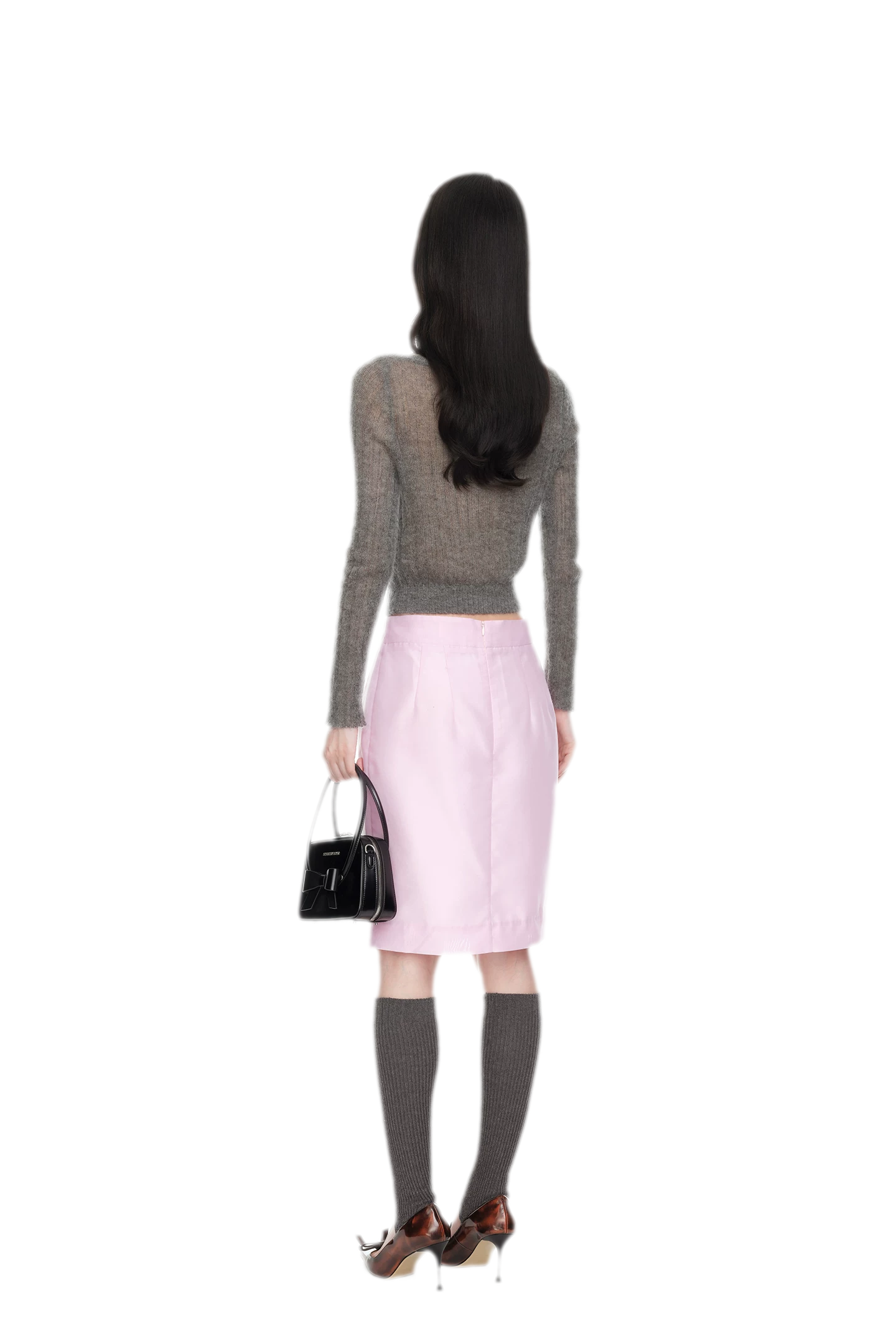 Beaded Floral Fitted Knit Top