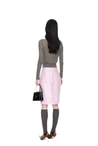 Beaded Floral Fitted Knit Top