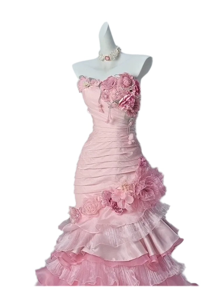 Flooded Rose Princess Gown