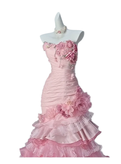 Flooded Rose Princess Gown