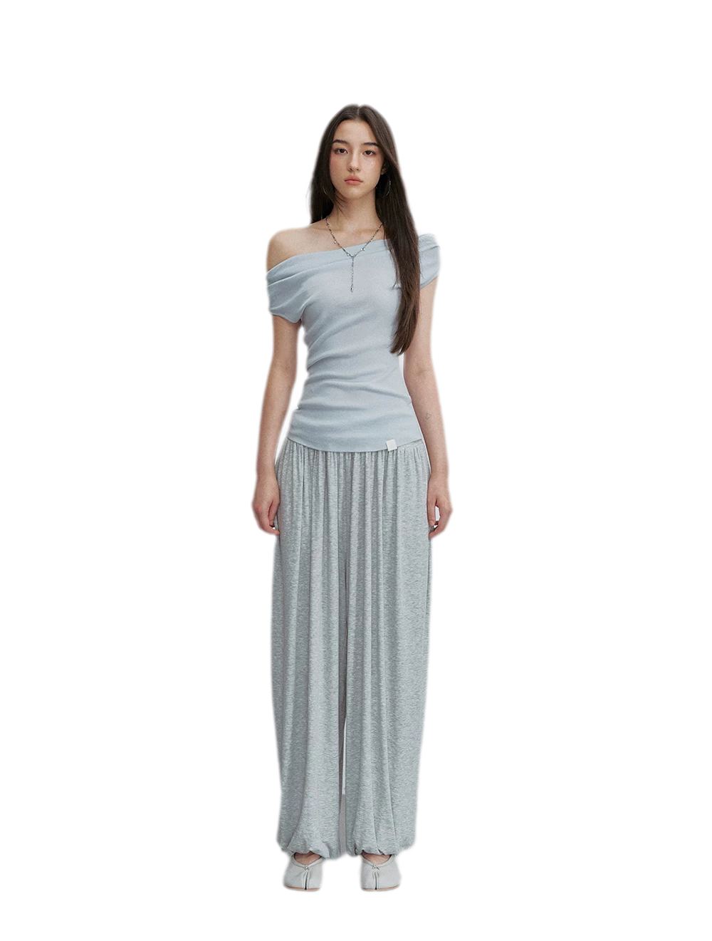 Draped Lantern Pants