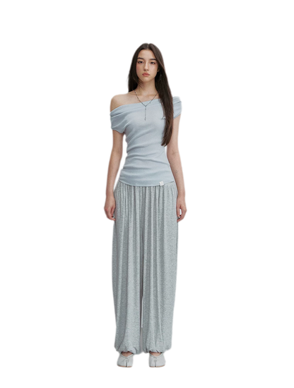 Draped Lantern Pants
