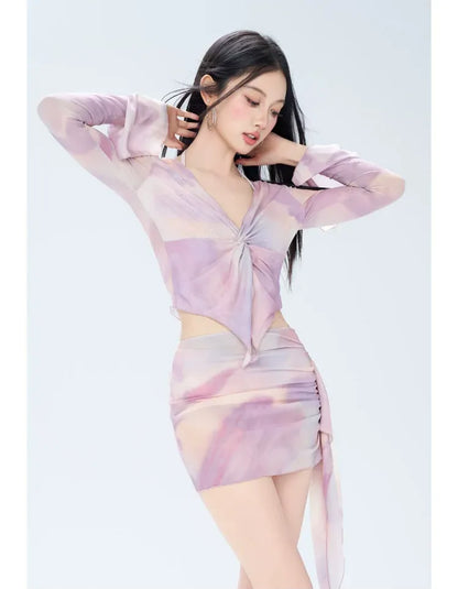 Sheer Layered Swim Set